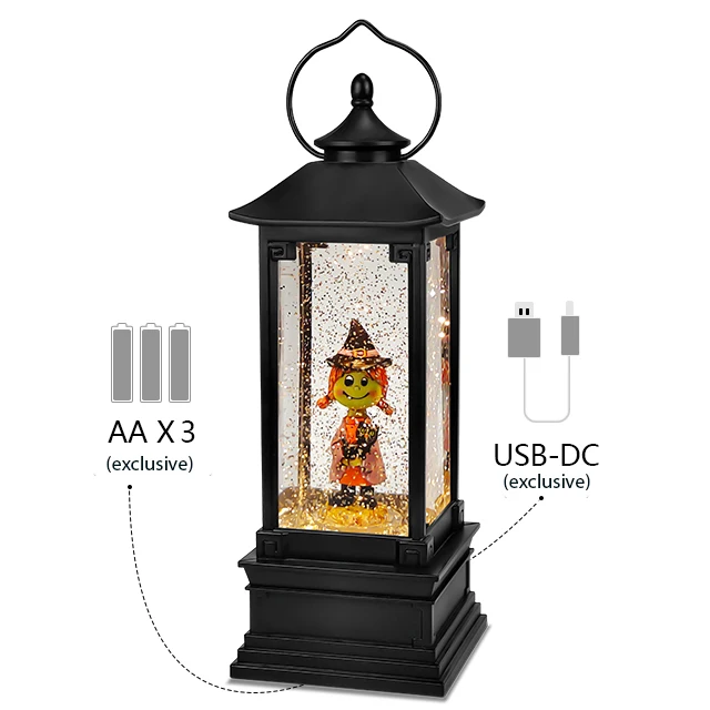 Halloween Water High Quality Lantern Christmas Automatic Battery Operated Gifts Santa Claus Cheap Plastic Wholesale Snow Globes