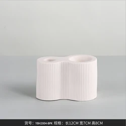 Оптовая продажа, простой керамический подсвечник ручной работы, декоративные подсвечники