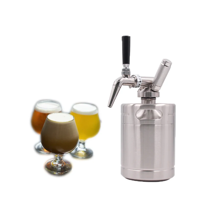 stainless steel nitro cold coffee n2 pressurized mini 4l vacuum sealed growler brewing coffee
