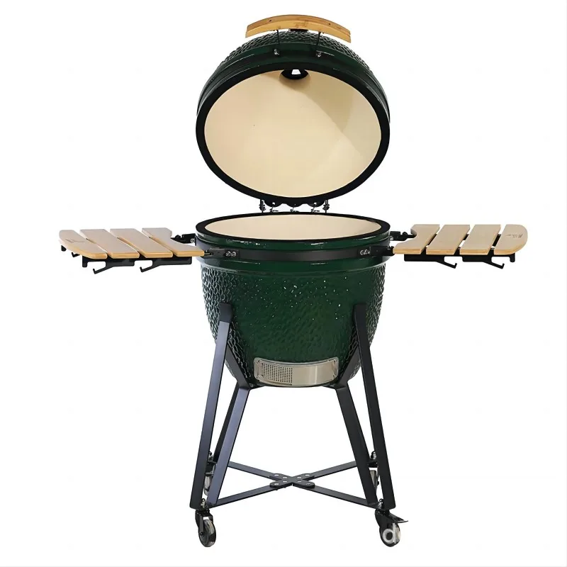 KAMADO GRILL 23.5 inch Green Egg BBQ Charcoal Grill Smoker Ceramic Grills Outdoor