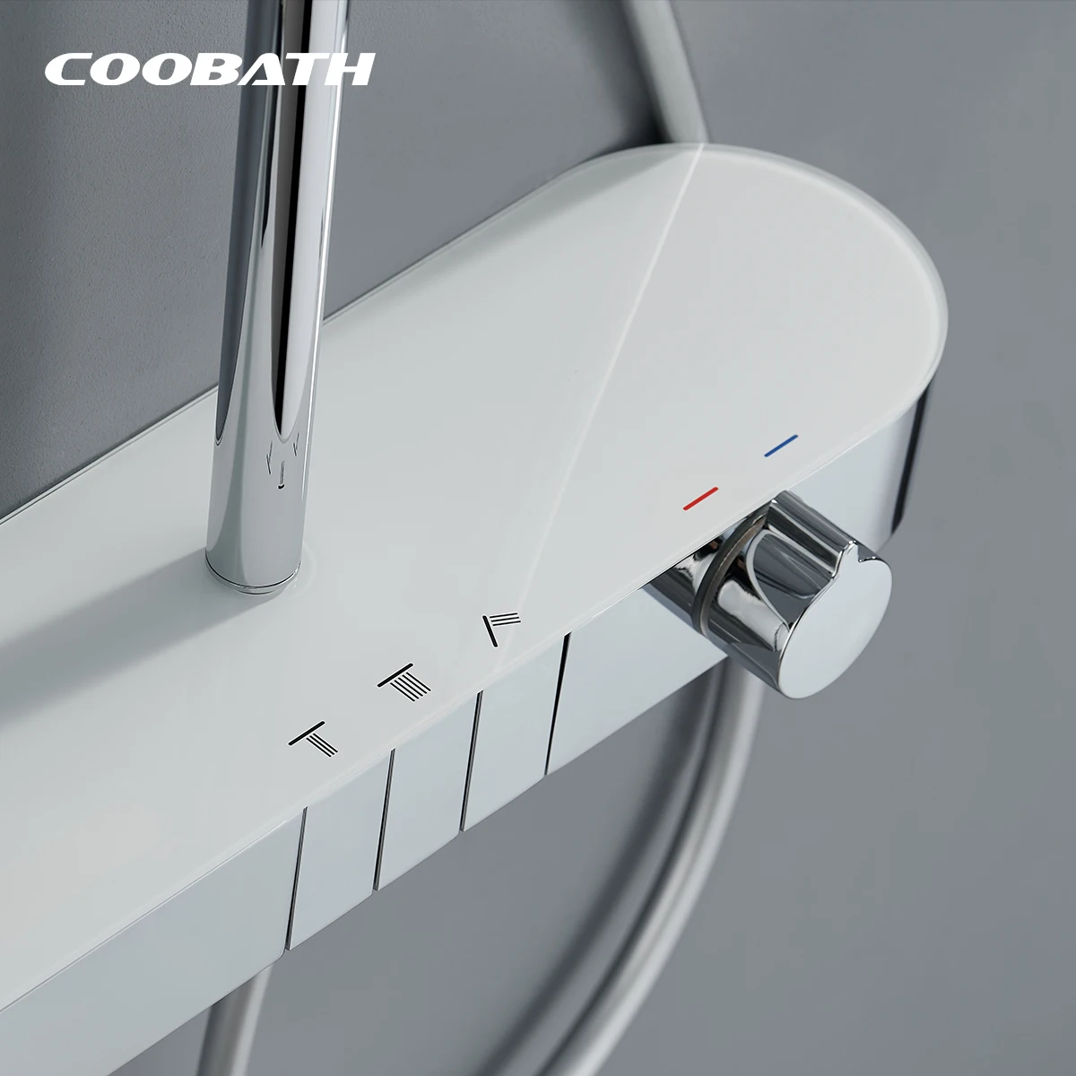 Luxury Digital Display Thermostatic Bathroom Showers Faucet Set For Hotel Rainfall Shower System Bath Mixer