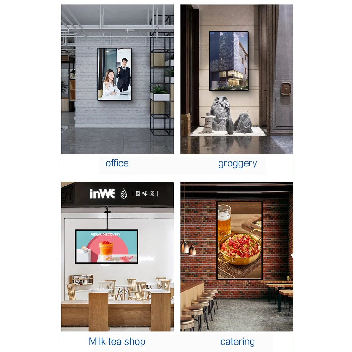 Factory Price Customized High Quality Advertising Menu Best Deals on LCD Monitors LCD Display Advertising screen