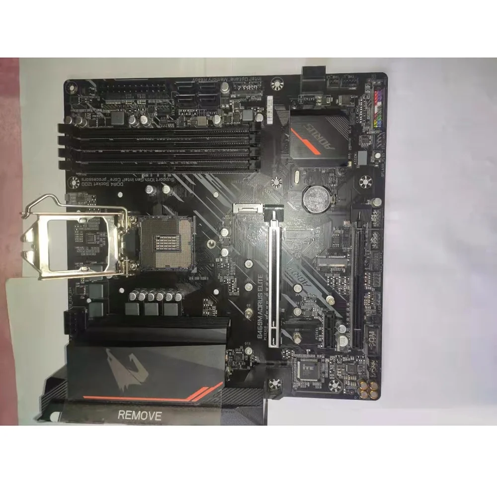 Desktop Motherboard For Gigabyte B460M AORUS ELITE DDR4 128GB PCI-E 3.0 M.2 B460 LGA 1200 100% Tested Fast Ship