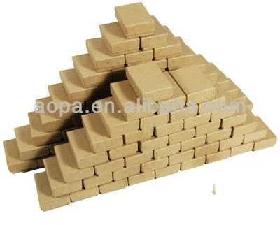 #32  Wholesale 2 Pieces Paper Jewelry Kraft Brown Cotton Filled Box For Gift Package Earring & Bracelet Box