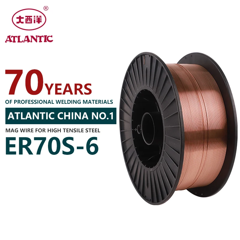 Atlantic бренд 1 2 мм 6 ER70S-6 с медным покрытием сварочная проволока