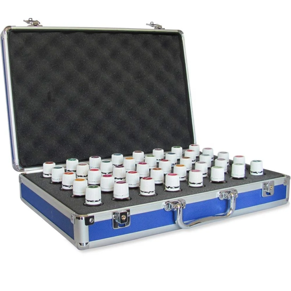 40 Bottle Essential Oil Carrying Case Perfect for Travel  Display Empty Hard Aluminum Storage Case