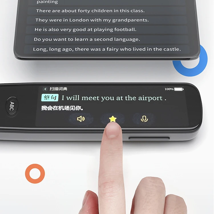 Educational Reading Pen Chinese Arabic English Hindi Textgrabber Portable Scan Multilingual Read Smart Translator