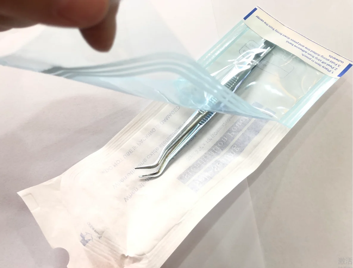 HOT sale Sterilization Pouches for Dentist Tools medical self sealing sterilization pouch