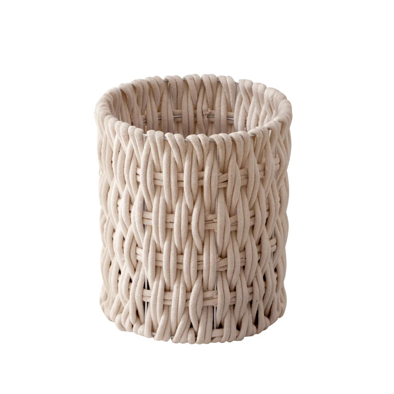 thick rope basket cotton thread  natural  baby laundry woven cotton cord basket