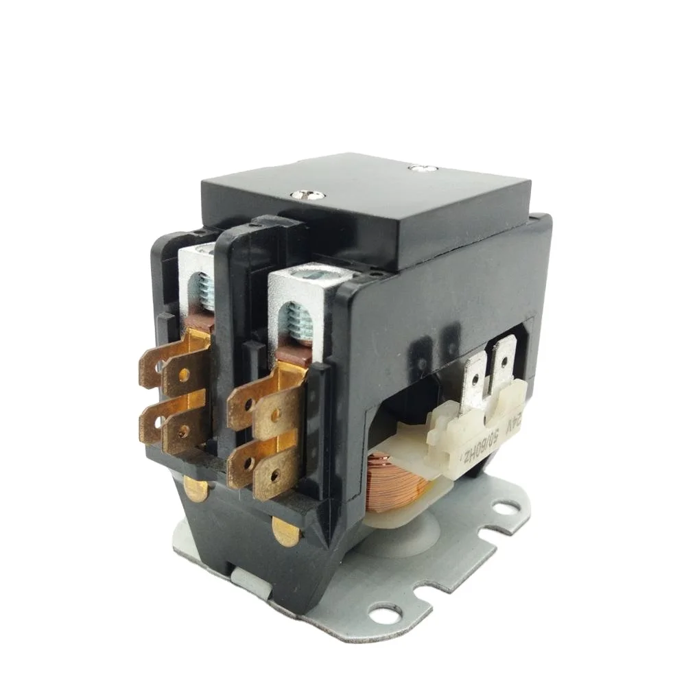 2 pole air conditioning contactor magnetic ac contactor 24v