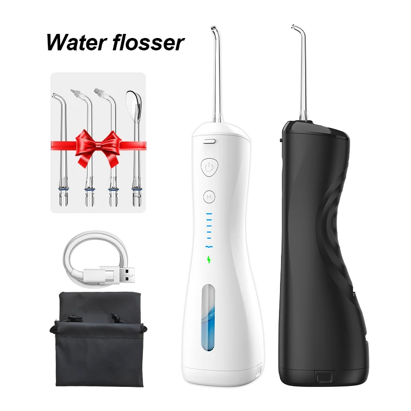 Ipx7 Waterproof Portable Cordless Oral Irrigator Rechargeable Electric Tooth Cleaning Water Pik 6 Modes Travel Dental Irrigator