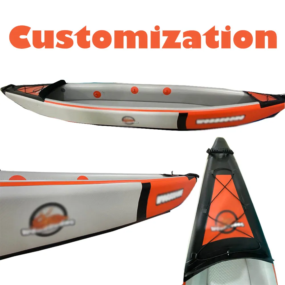 QIBU drop stitch sit on top ocean sea fishing pvc inflatable kayak