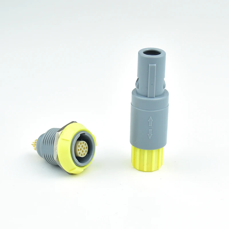 TT P Series OEM/ODM 0P 1P 2P PAG PKG PLG PRG 2 3 4 5 6 7 8 9 10 12 14 pin Push-pull self-locking Plastic Circular Connector