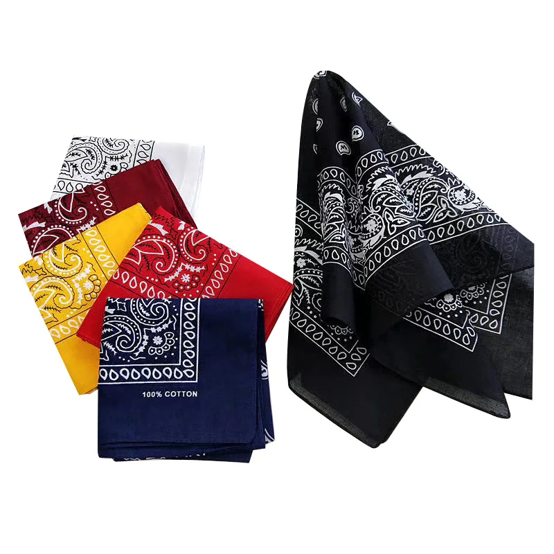 wholesale fashion cheap colorful multifunctional paisley 100% cotton bandana