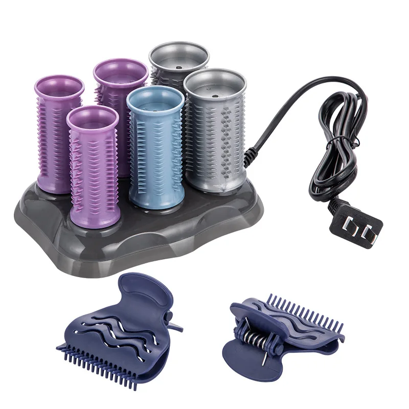 Electric Heating Mini Hot Hair Curlers Rollers Heater Set with Clips Machine Hair Care Tools