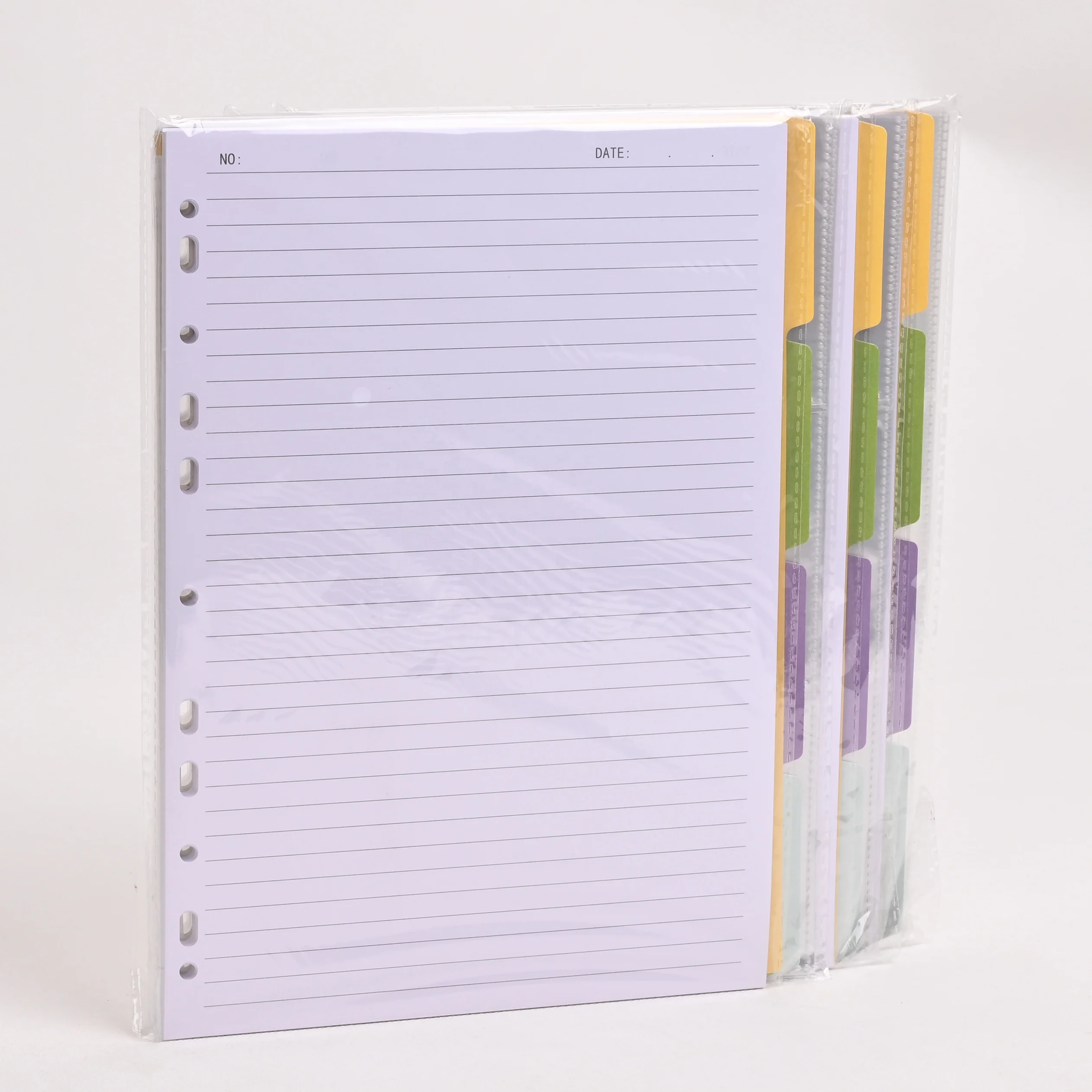 Wholesale A4 A5 B5 Journal Notebook Scrapbook Loose Leaf Binder Refill Paper Sheets Accessories for Planner Diary Notebook