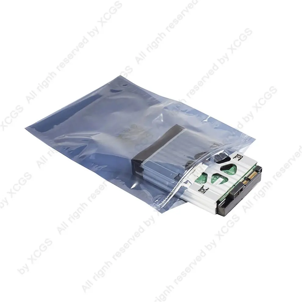 Antistatic Plastic Zip Lock Packing Moisture Barrier Vacuum Bag Size Custom Made Printed Anti-static Esd Shielding Bags