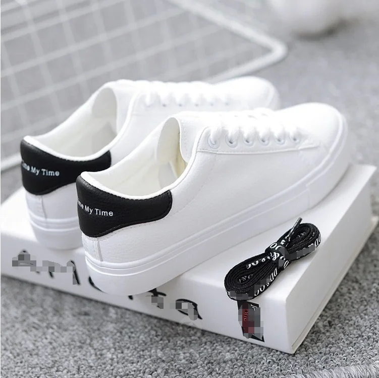 Summer New Fashion White Round Toe Board Shoes Sports Casual Single Shoes 29