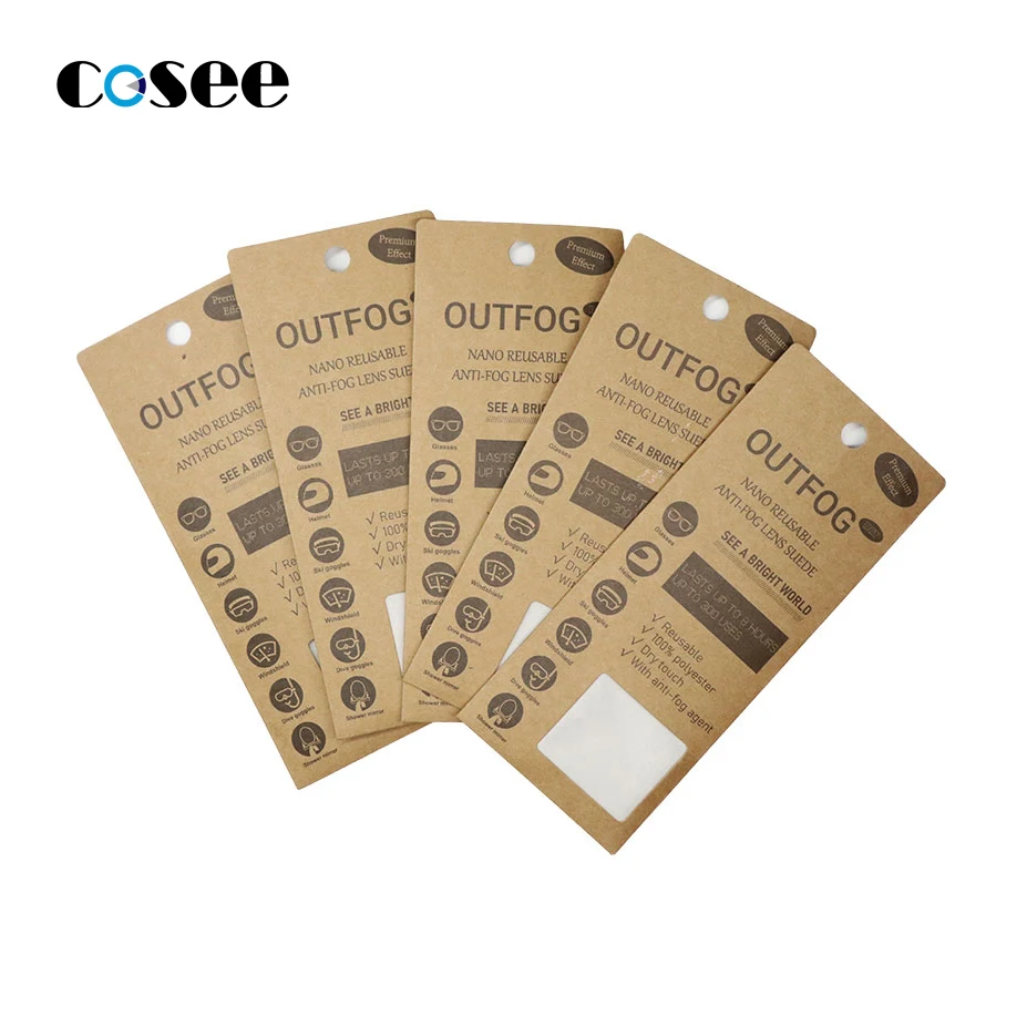 COSEE Reusable Dry Nano Anti Fog Wiping Cloth for Eye Glasses, Helmet, Mirror, Camera Lens Cleaning