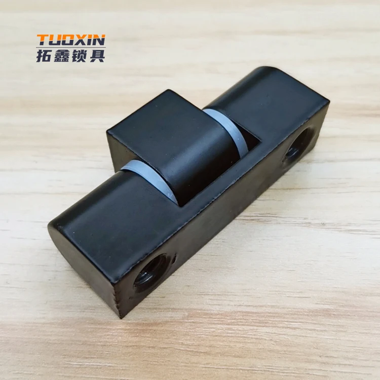 Tuoxin CL65 black color zinc alloy industrial hinges for electrical cabinet door