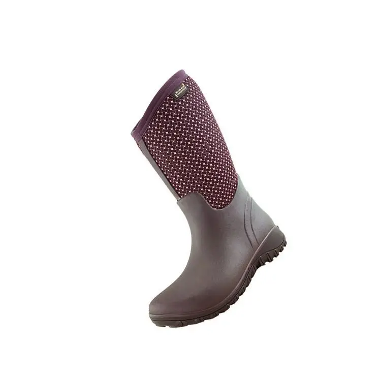 Neoprene material winter fashion rain boots women woman rain boots rubber boots for womensiize 8