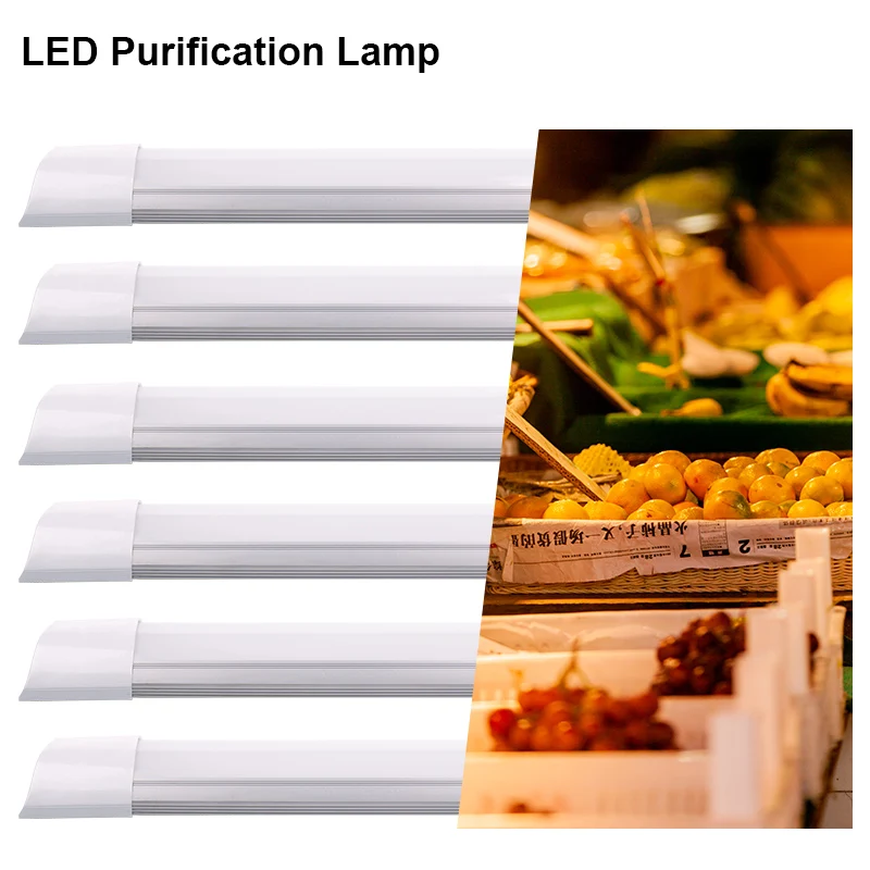 Led Shop Light Fixture 9W-100W 4000K Neutral White LED Linear Fixture LED Purification Lamps LED Batten Light