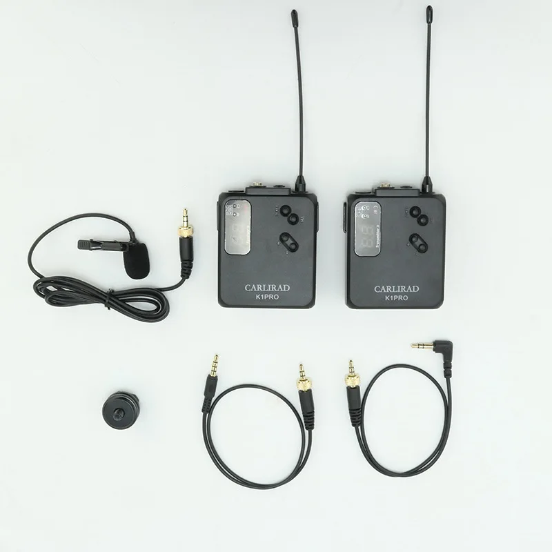 Wireless lapel microphone receiver recording interview recording video broadcast microphone
