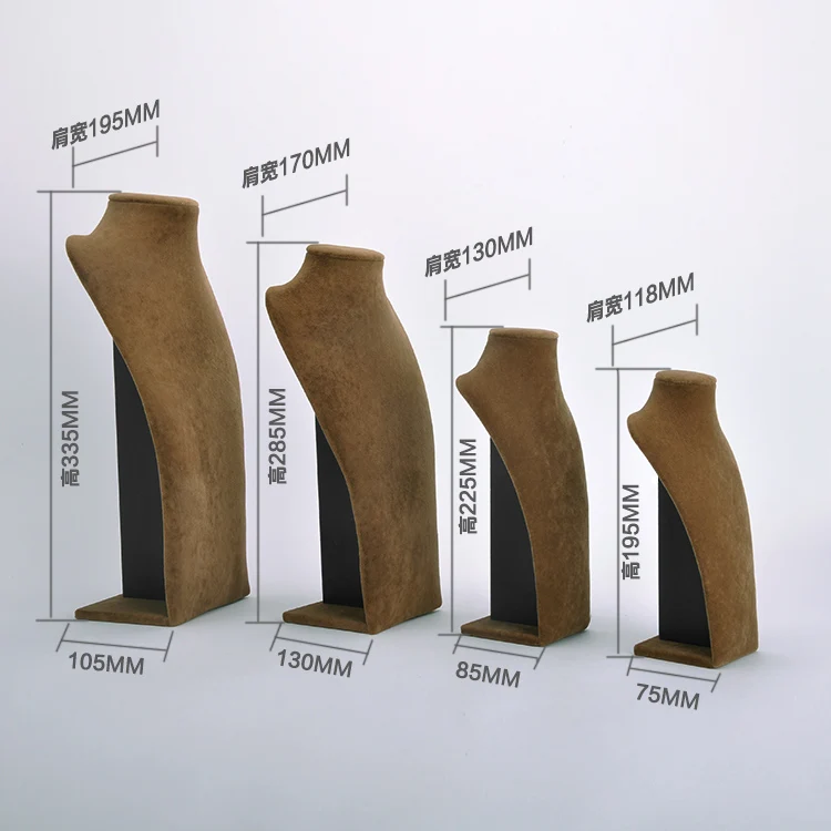 famous portraits fashion cheap beautiful realistic half female mannequin bust velvet jewelry necklace display stands