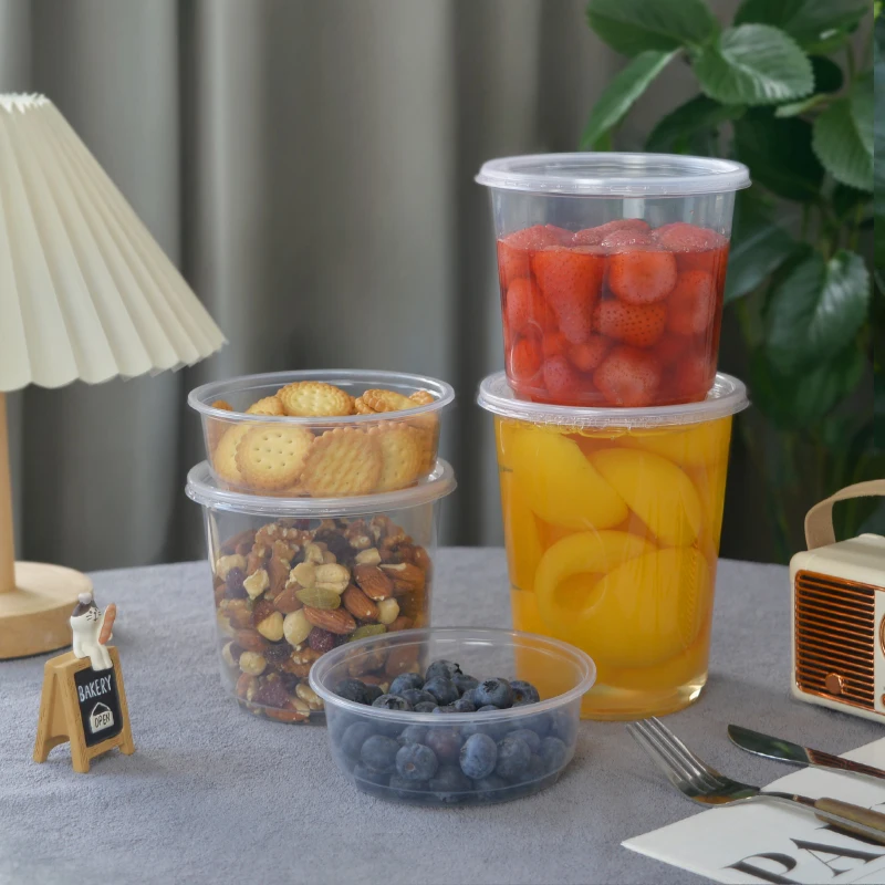 High Quality Meal Prep Containers Deli Containers Portion Controlled Disposable Sauce Cup with Airtight Lids