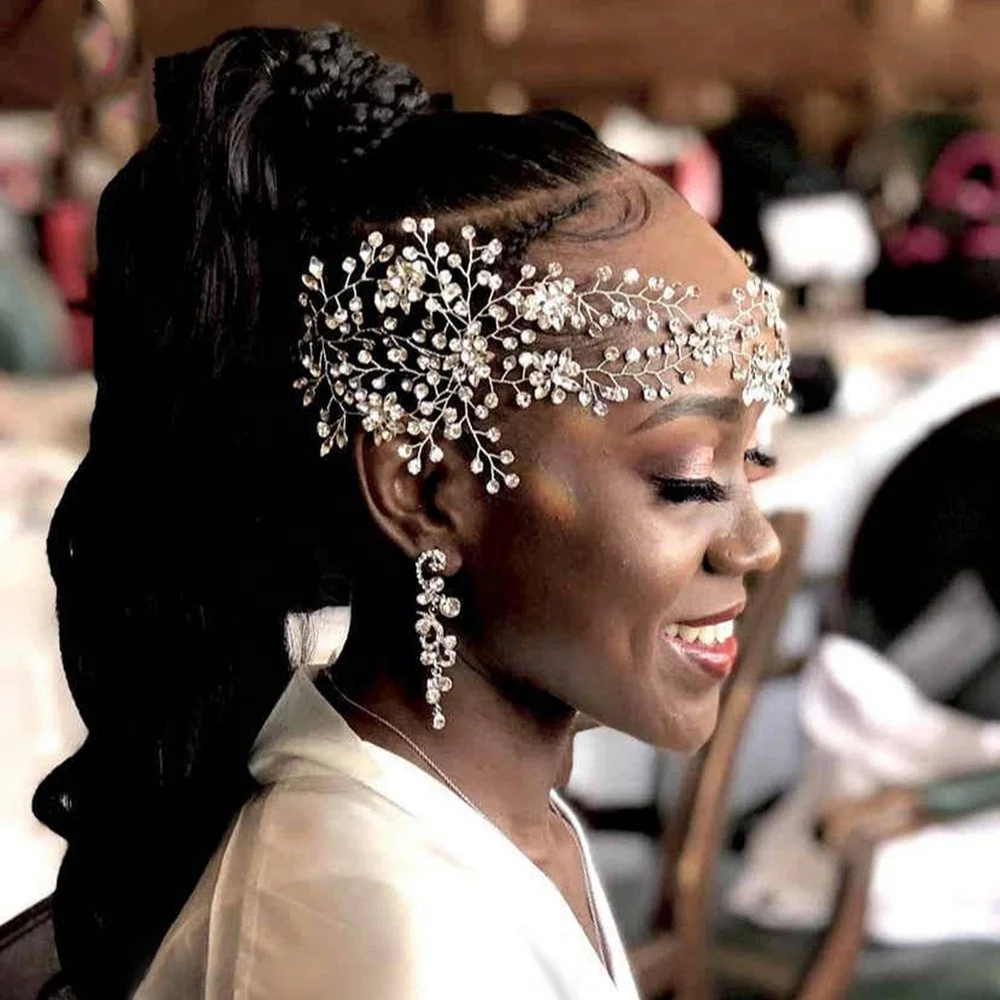 Handmade decorative rhinestone and bridal headband crystal for bridal