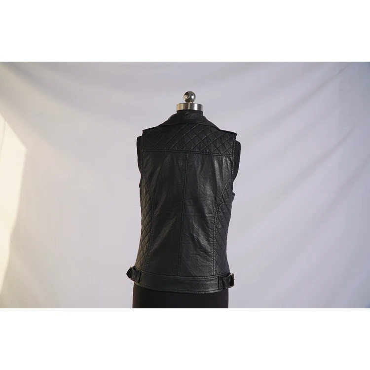 Внешняя упаковка может быть настроена, искусственная кожа, Женский стильный жилет, женские жилеты