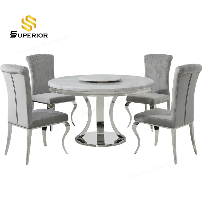 dining room furniture 4 sill stone dinning table with chair full luxury marble round dining table set