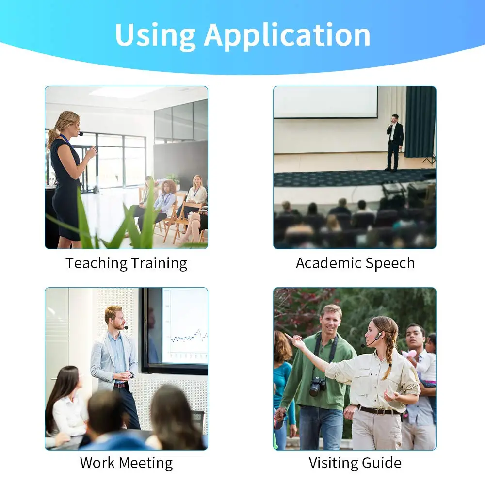 Portable Wireless Headset Microphone And Mini Transmitter
