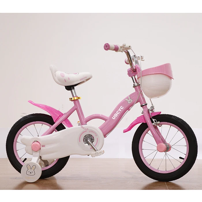 Factory direct sales 12/14/16 inch girls bike colorful kids bicycle with training wheels for 5-12 years old