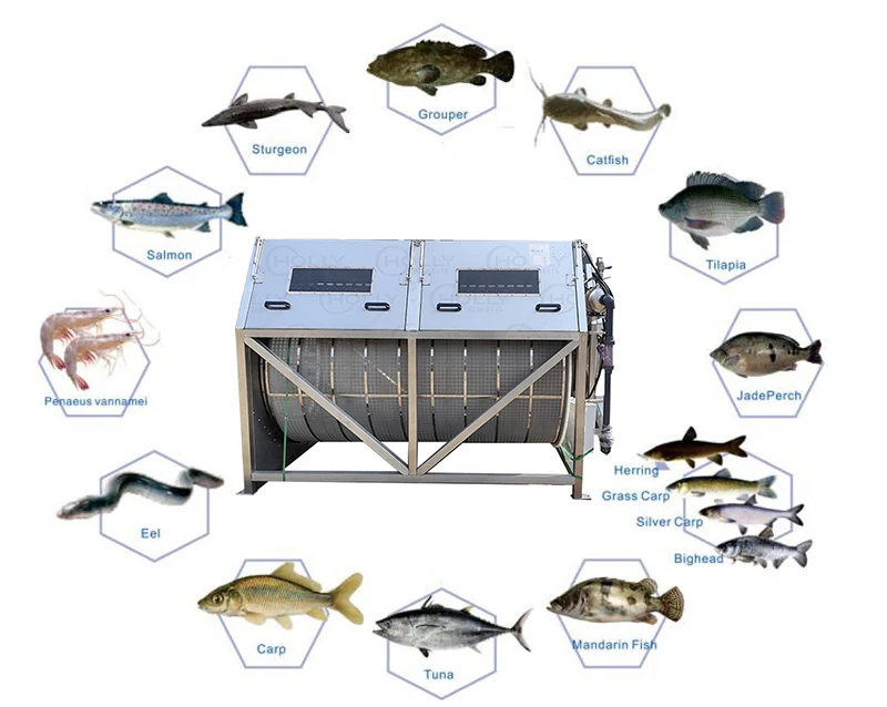 Factory Wholesale Aquaculture Rotating Drum Screen Filter For Ras Indoor Fish Farming System