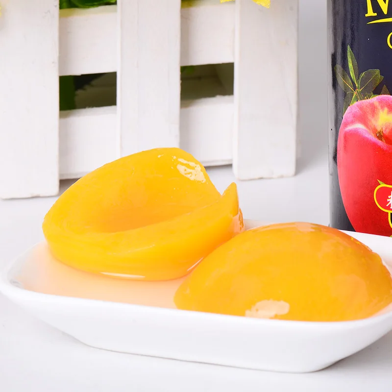Premium Newly Produced Syrup Fruit Canned Fresh Peaches 425g/820g/3000g Sweet Flavor with Water Preservation Process