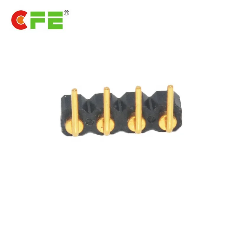 Right Angle Pogo Pin Large Current 4 Pins Adapter for Power Connector 4p