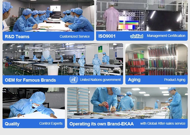 EKAA Outdoor Tv Waterproof 4k 4000nits Smart Televisions Full Sun Tv IP66 Advertising Lcd Display Outdoor TV