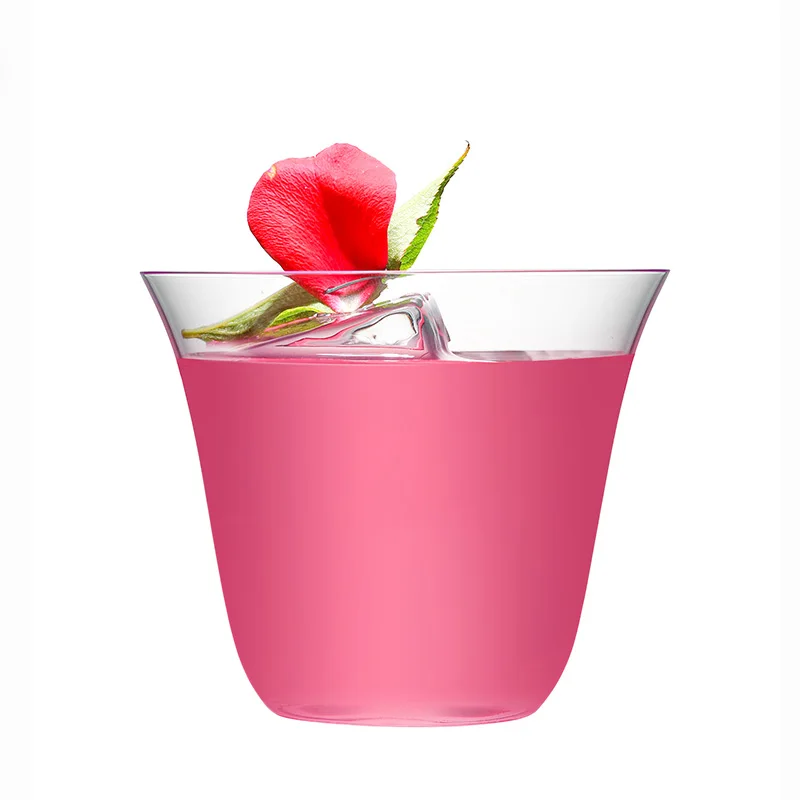Japanese Handmade Glass Cocktail Coffee Cup Juice cup Transparent Large Capacity Glassware Household Bar Drinkware