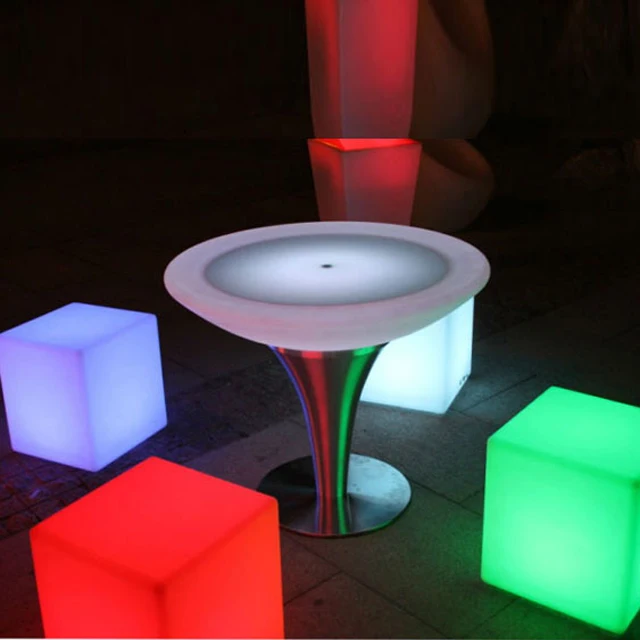 glowing light up bar led cube chair for outdoor party light furniture