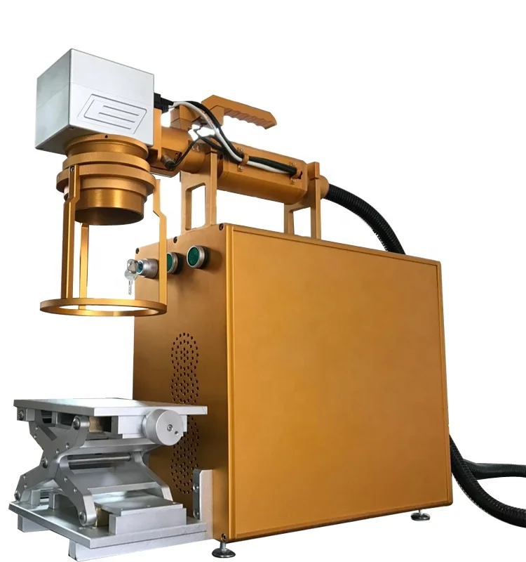 Ручная волоконная лазерная маркировочная машина по Заводской Цене маленького размера, легко записывать