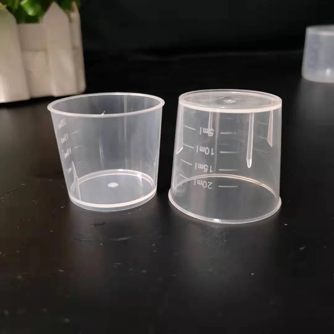 PP plastic medicine cups the scale measuring cup Laboratory Tool 20ml