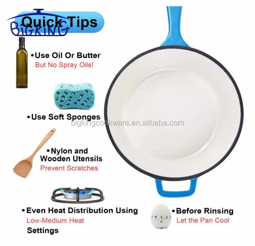 Cast Iron Dutch Oven with Lid - Cast Iron Frying Pan 2 in 1 Combo Cooker, Skillet Lid 10.25 Inch (26 cm) OEM