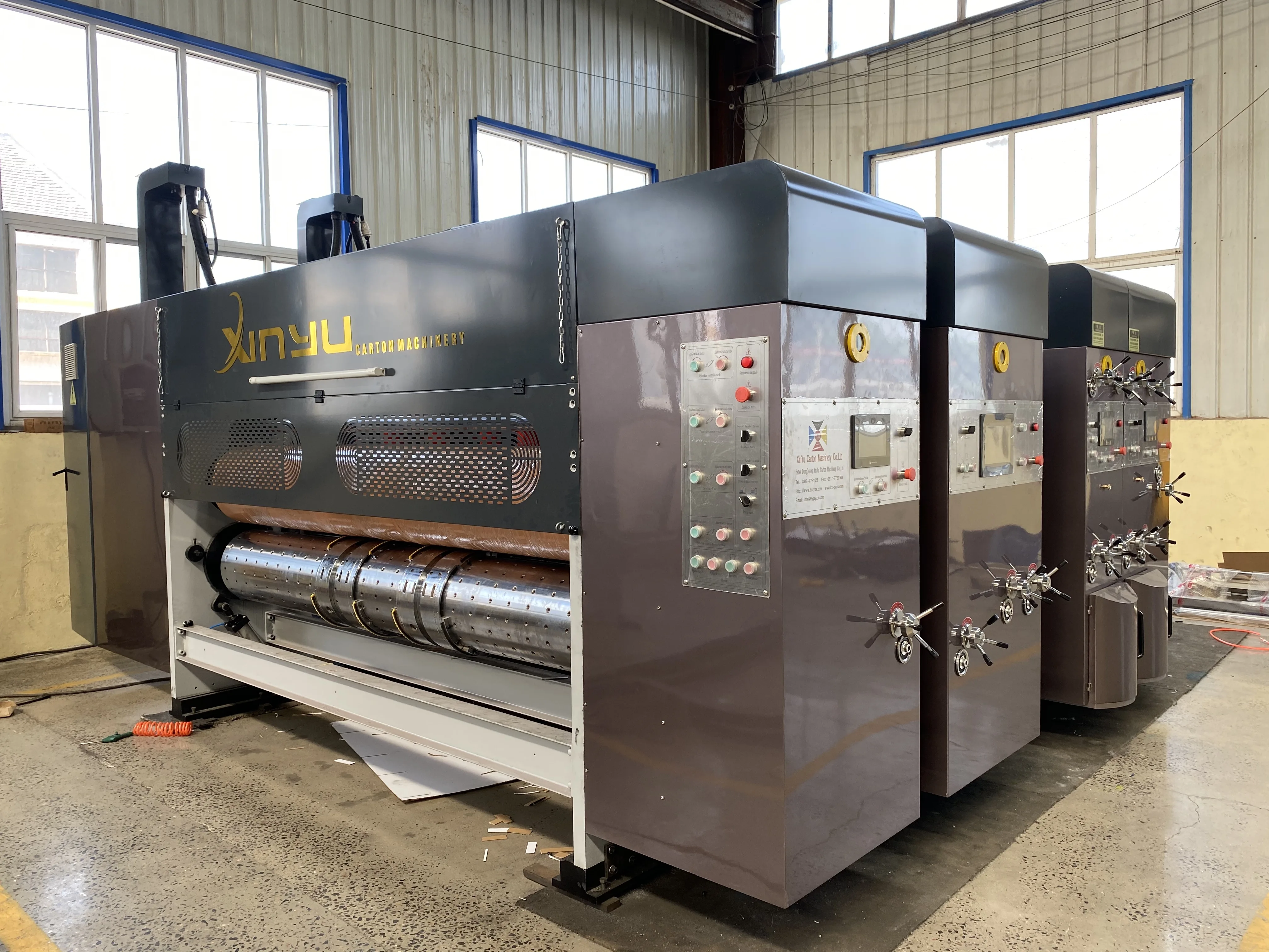 Corrugated box making machine/carton flexo printer machine