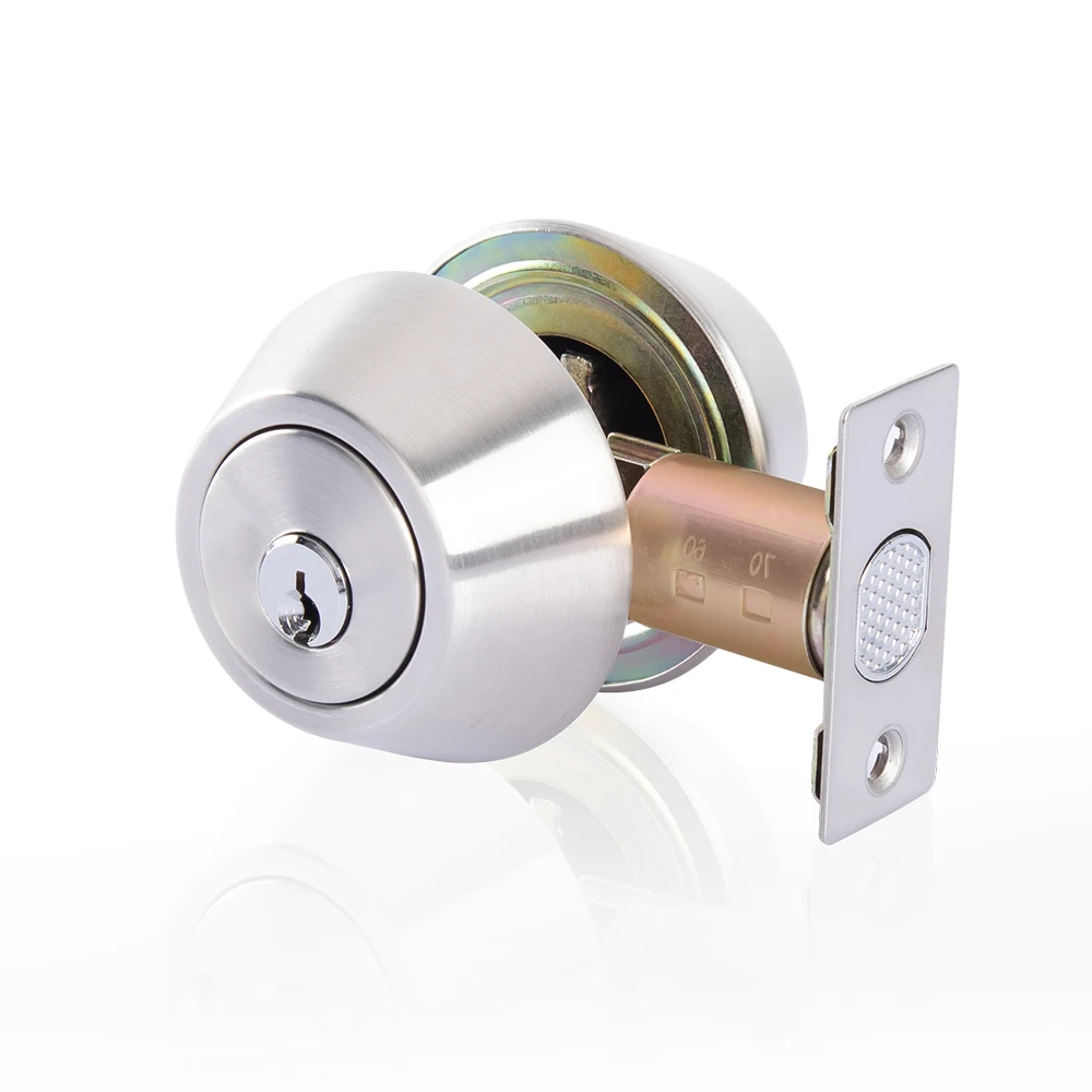 
Satin stainless steel double cylinder door bolt double adjustable door bolt privacy/easy access installation door lock 