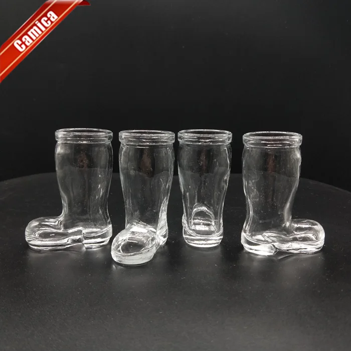 Wholesale machine made 50ml Novelty Foot Shot Glasses