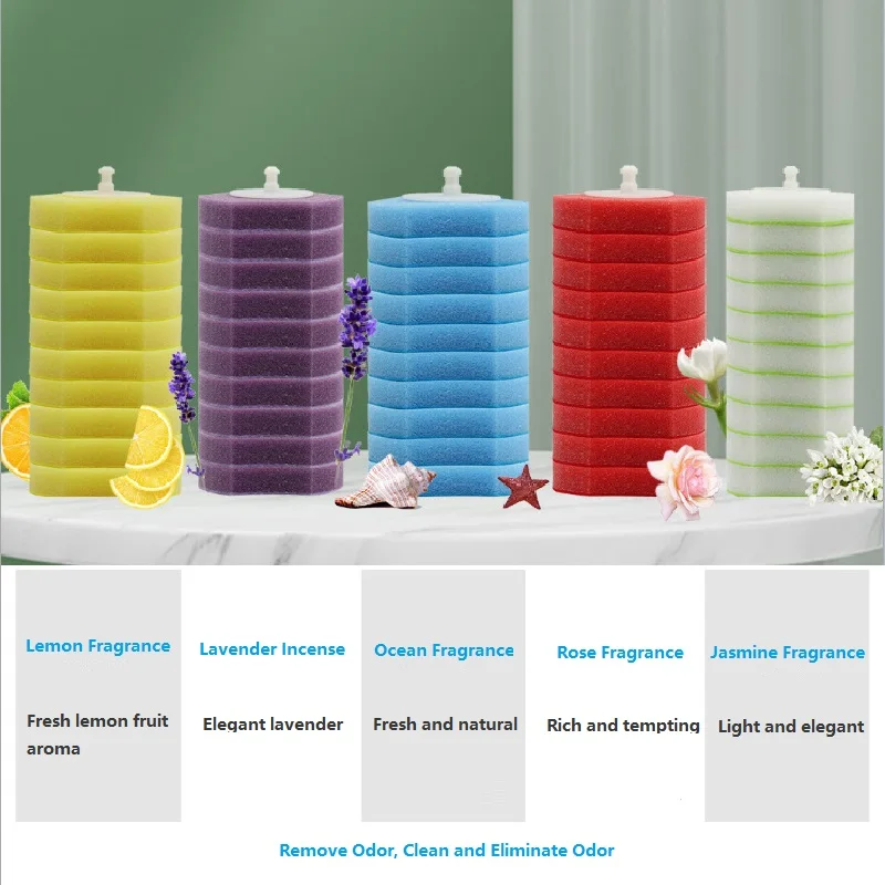 HCX Disposable Sponge Replaced Head For Toilet Brush with Detergent Various Fragrance