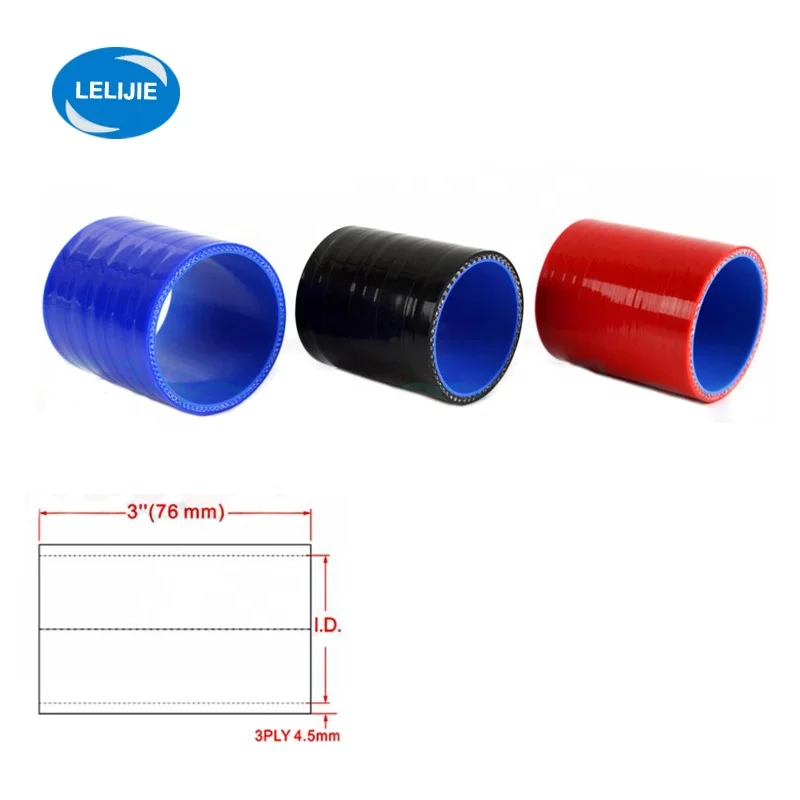 hot sale Customized straight silicone rubber hose Auto parts hose