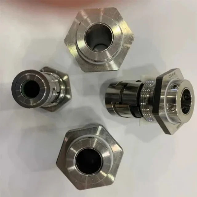 Pump barrel type mechanical seal alloy silicon carbide fluorine rubber corrugated pipe shaft seal