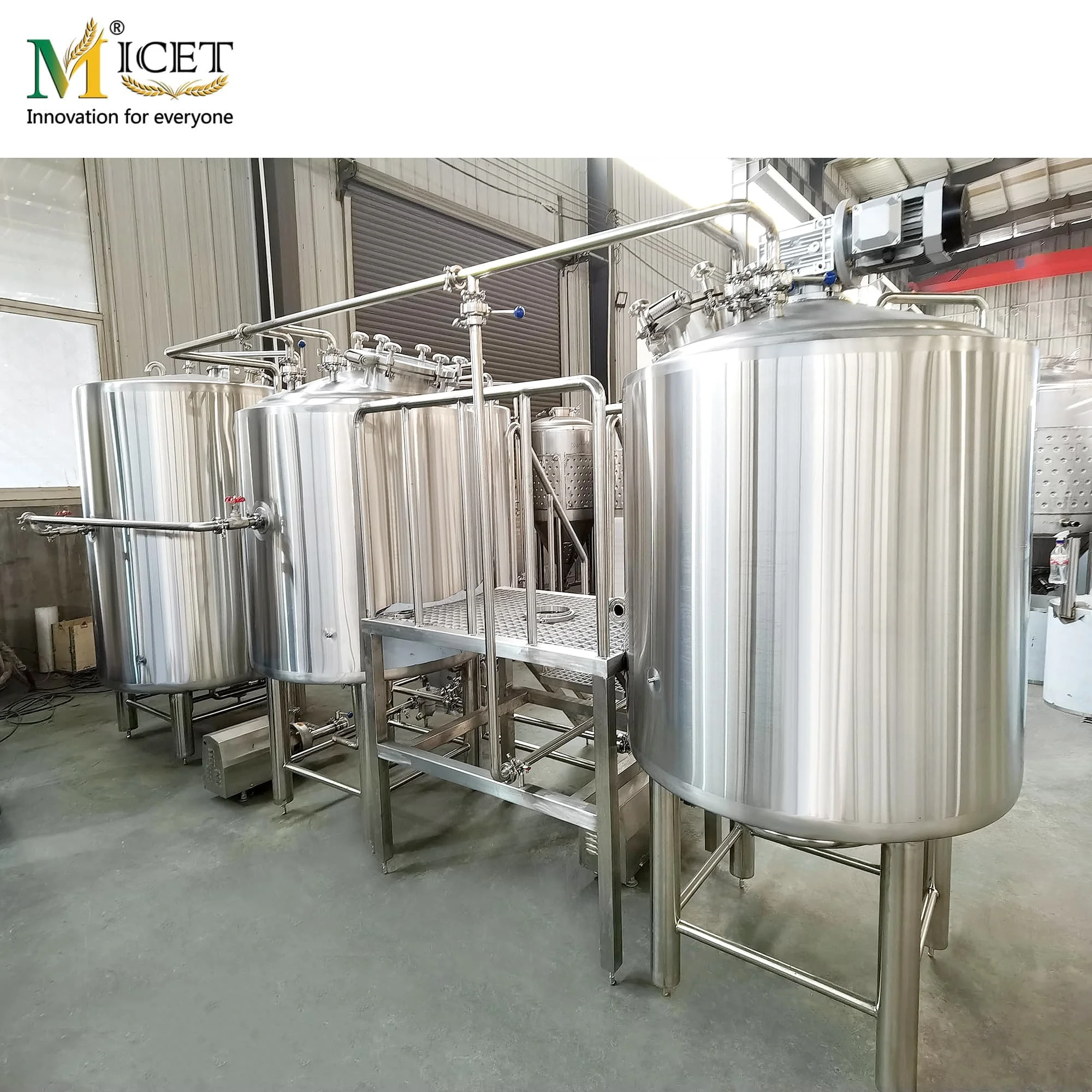Электрическая пивоварня объемом 500 л автоматическая Пивоваренная